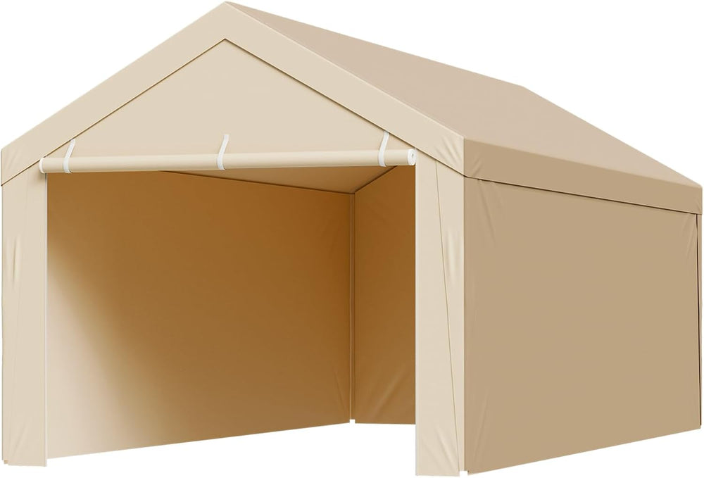 VEVOR Carport Replacement Canopy Cover, 10 x 20 ft Potable Garage Tent Top Ta...