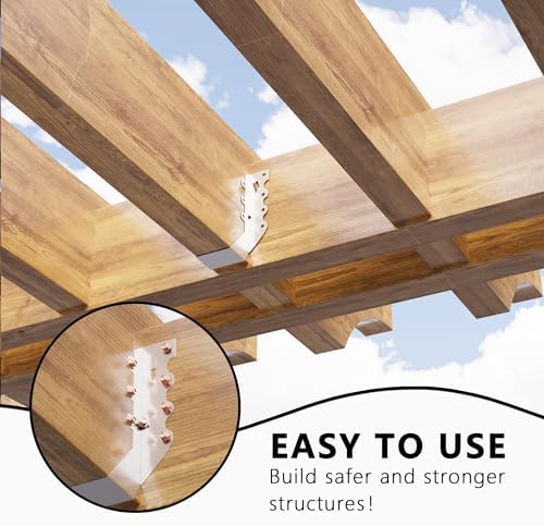 25 pcs 2x6 Joist Hangers with Screws, Galvanized Face Mount Hurricane Tie