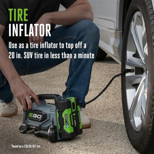 EGO POWER+ 160 PSI Compact Inflator for Automotive, Home, Sport, Portable Air...