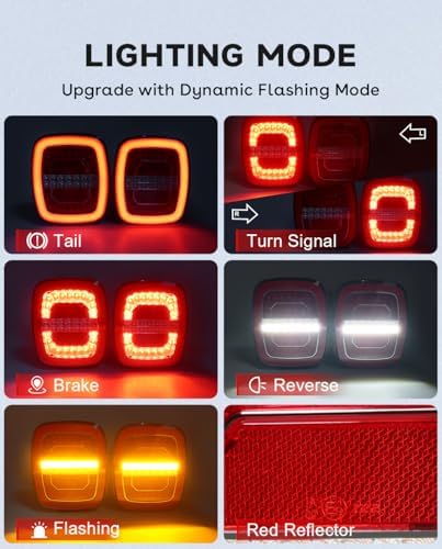 Agrieyes Wireless Trailer Lights, Magnetic Tow Tail Light Kit (T325)
