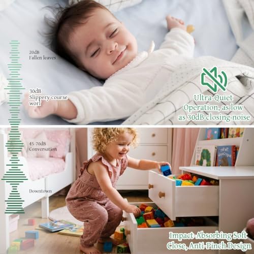 Undermount Drawer Slides,16inch Bottom Mount Full Extension Drawer Slides,Sof...