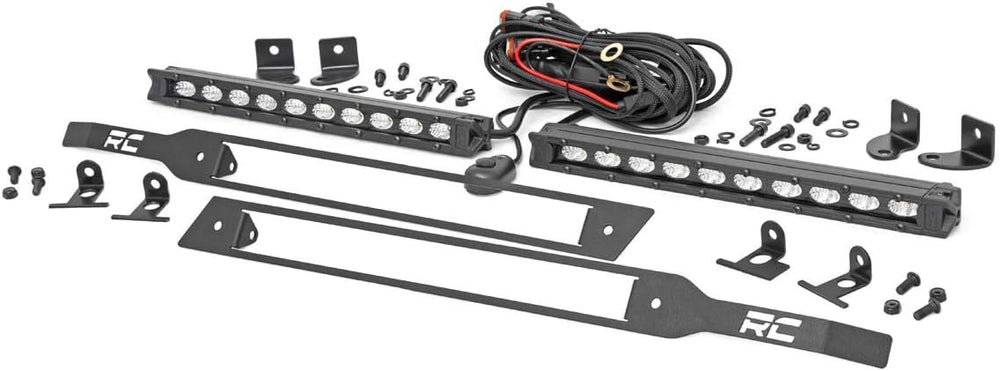 Rough Country 10" Black Series LED Grille Kit for 19-22 Silverado 1500-7...