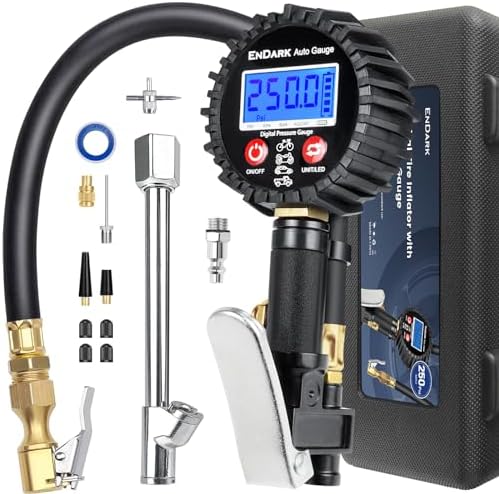 ENDARK Tire Inflator Pressure Gauge for Air Compressor - Digital Air Chuck