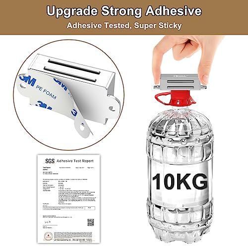 Jiayi 12 Pack Self Adhesive Magnetic Door Catch Heavy Duty 17lb Stainless Ste...