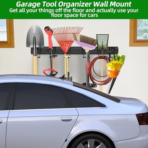PIYILO 48 in Garage Tool Organizer Wall Mount, Adjustable Tool Storage Rack