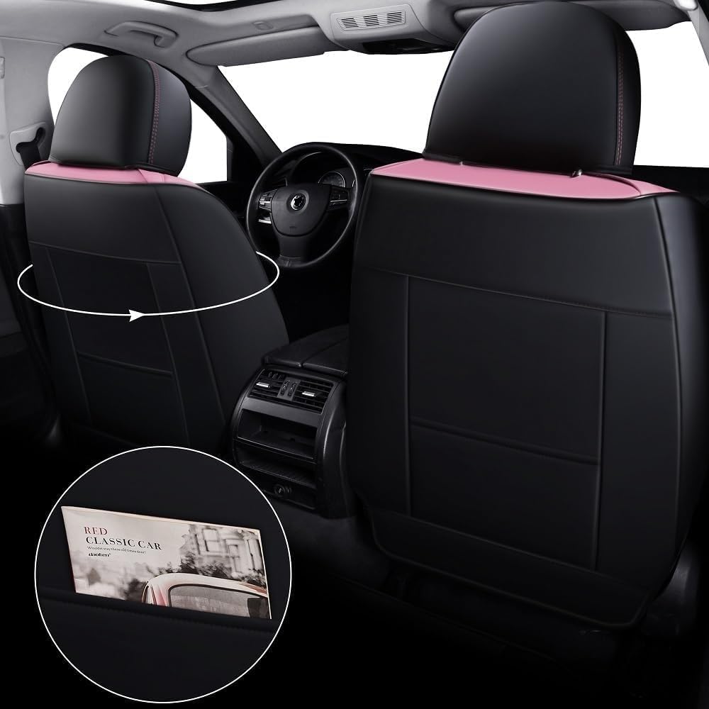 Leather Car Seat Covers,Full Coverage Seat Covers Full Set,Universal Automoti...