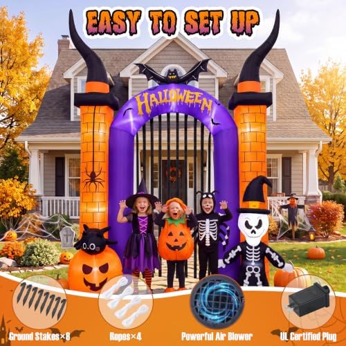 10.8FT Halloween Inflatables Archway Outdoor Decoration