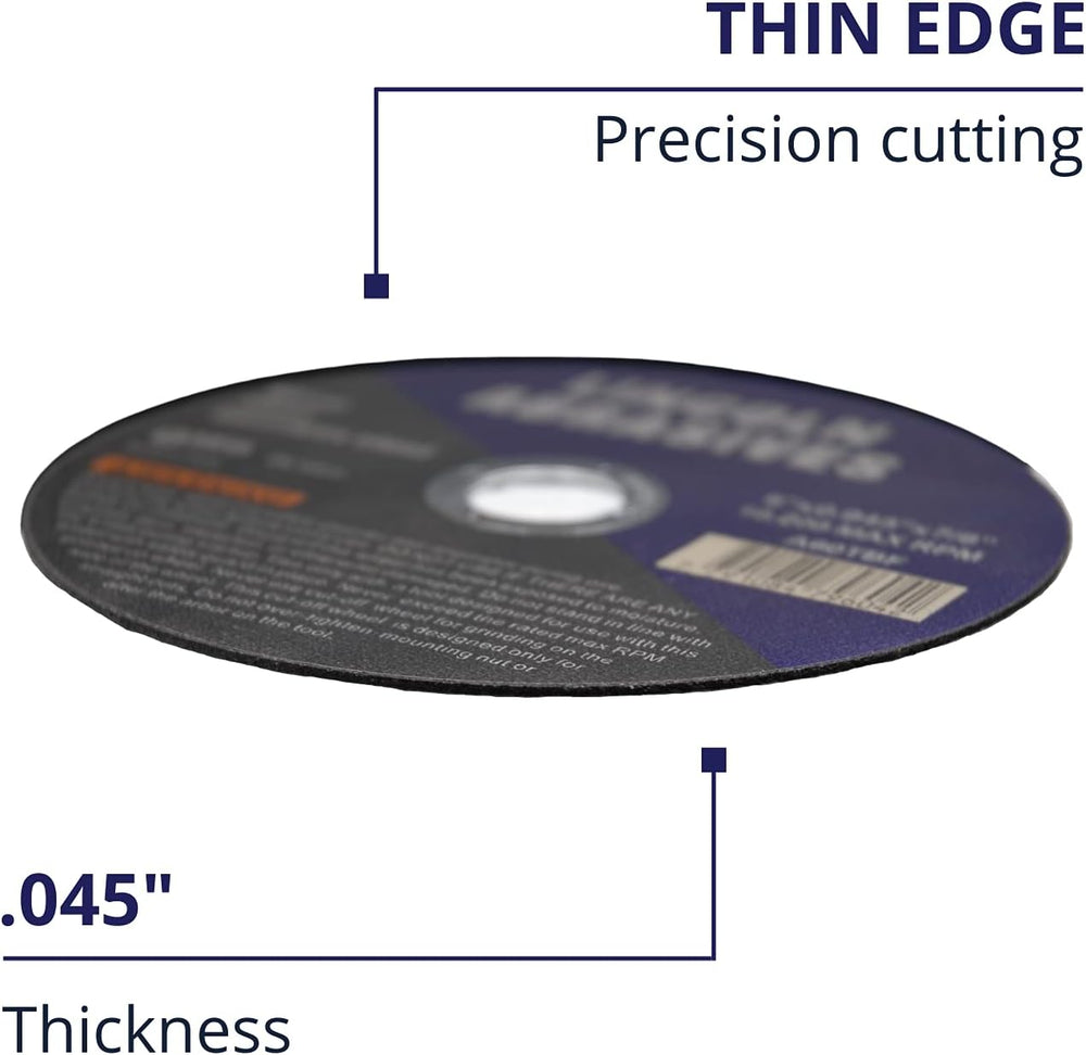 100 Pack 6" Cut-Off Wheels Lincoln Abrasives .045" Metal & Stai...