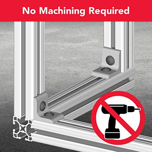 8020, 4302, 15 Series Aluminum 2 Hole Inside Corner Bracket 90 Degree Angle B...