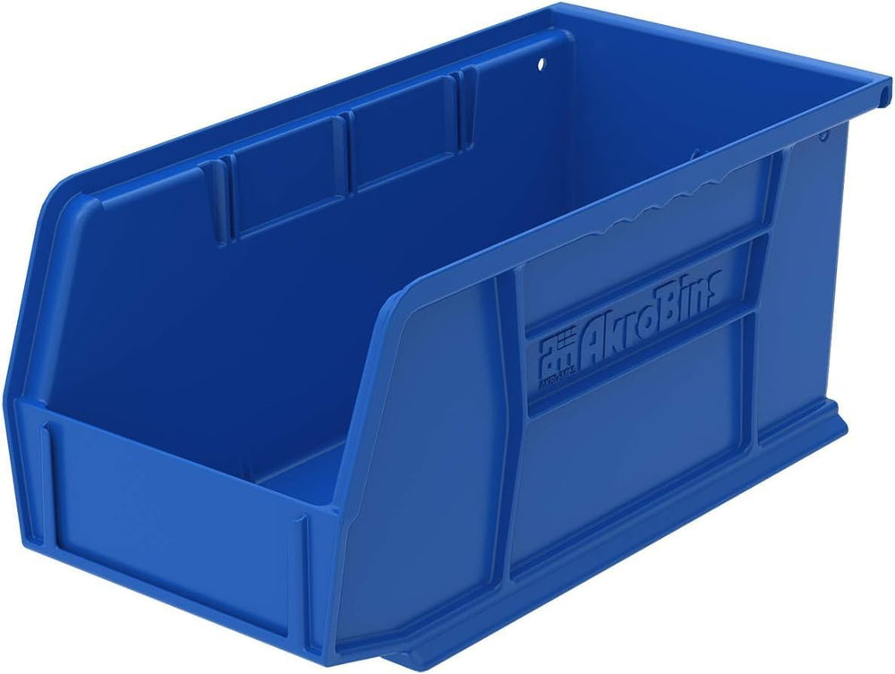 Akro-Mils 30230 AkroBins Plastic Storage Bins, 11"x5"x5", Blue...