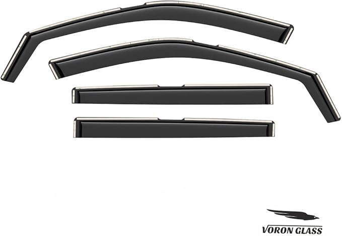 Voron Glass in-Channel Extra Durable Rain Guards (4 Pieces)