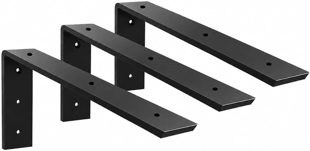 WINKER Countertop Support Bracket 3 Pack Heavy Duty 3/8" Thick Hidden L ...