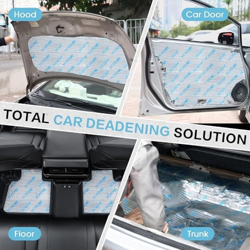 80 Mil Butyl Sound Deadening Mat for Car, 50 sqft Deadener Material