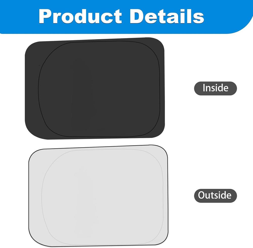 Side Window Sun Shade for 2017-2022 Fo-rd F250 F350 Super Duty, Super Crew Ca...