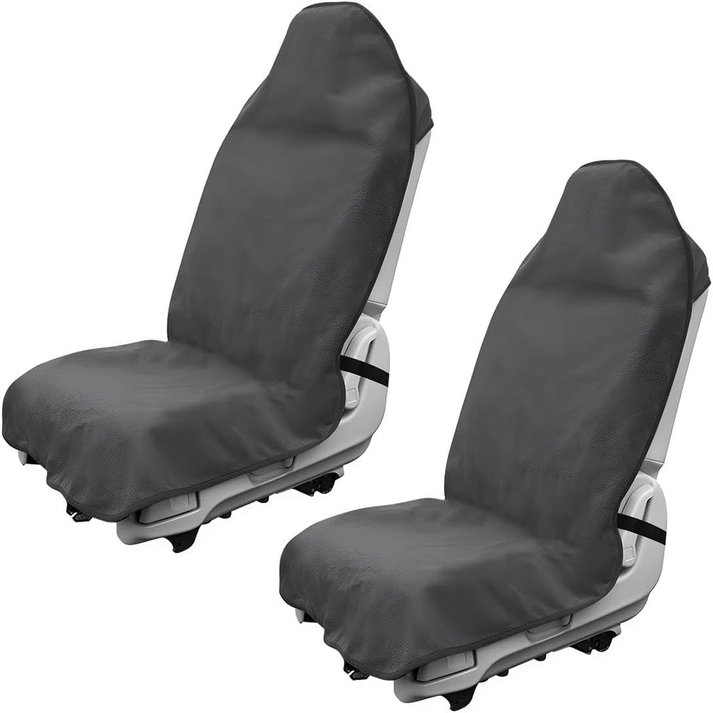 DXNQ 2PCS Car Towel Seat Cover, Waterproof Sweating Non-Slip Premium Soft Tow...