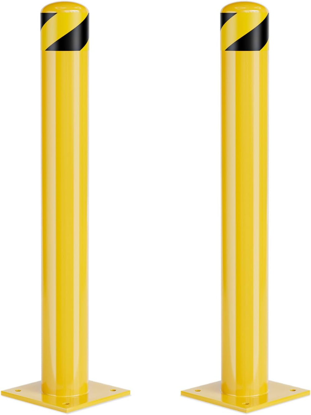 Safety Bollards, Steel Bollard Post (2Pack)