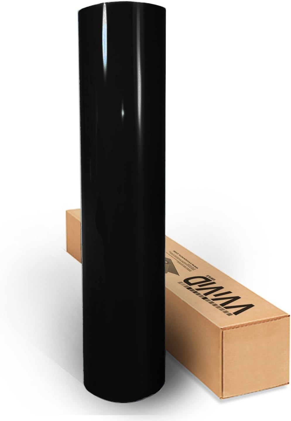 VViViD Gloss Black Vinyl Wrap Adhesive Film Air Release Decal Sheet (5ft x 5ft)