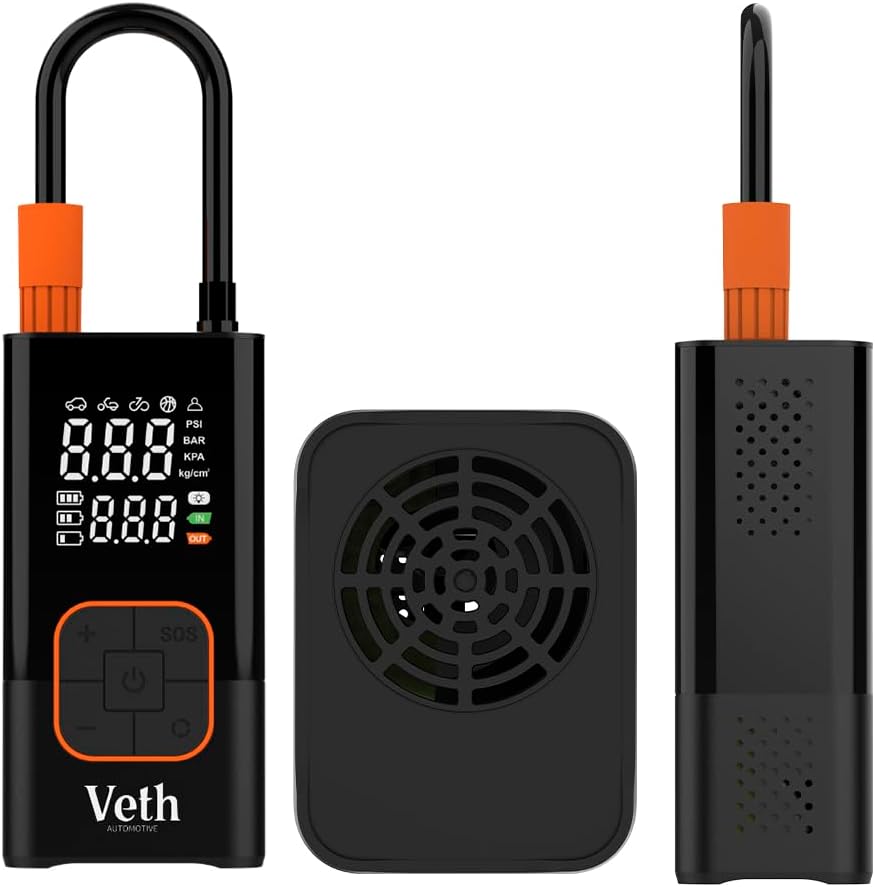 VT06 Portable Tire Inflator, 150 PSI Cordless Air Pump