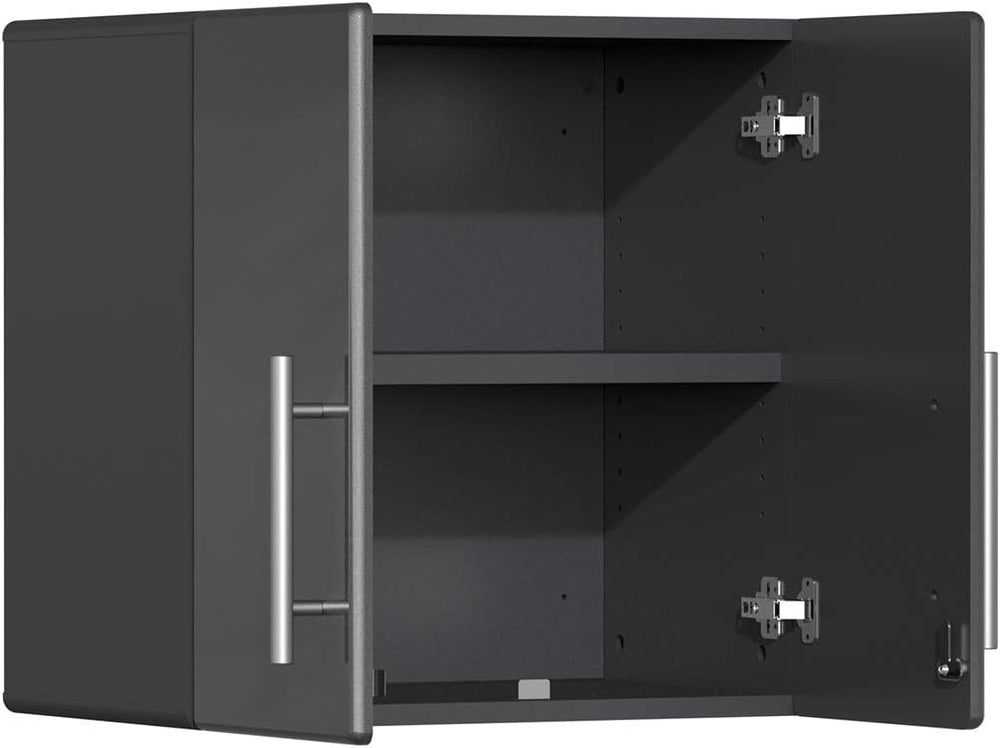 Ulti-MATE UG22082G 8-Piece Garage Cabinet Kit with Bamboo Worktop in Graphite...
