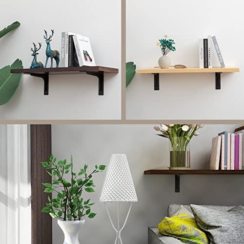 24 x14.2 INCH Shelf Brackets,L Shelf Brackets,Vertical Angle, Premium Alloy M...