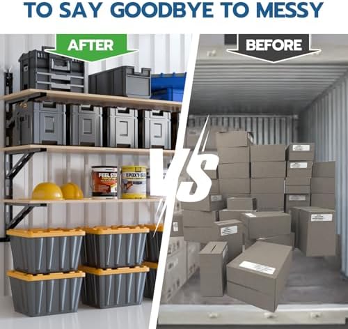 2 Pcs Shipping Container Shelving Bracket, 22"(D) x 46.5"(H)