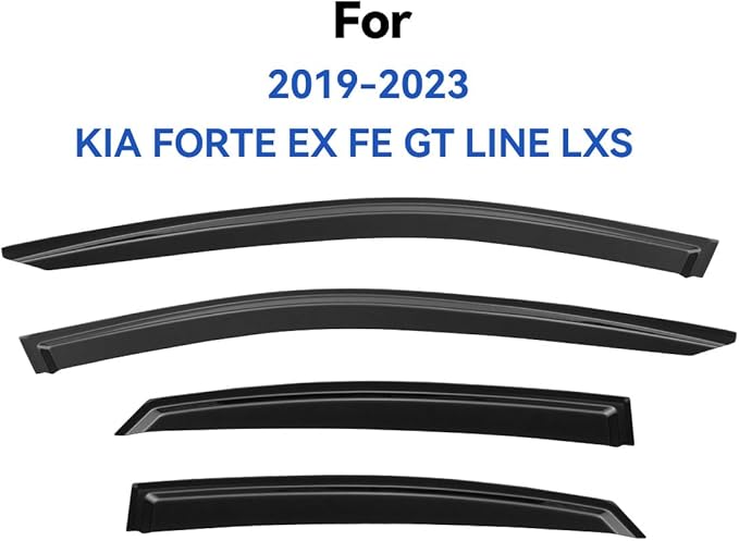 Window Visors Rain Guards for 2019 2020 2021 2022 2023 2024 Kia Forte,