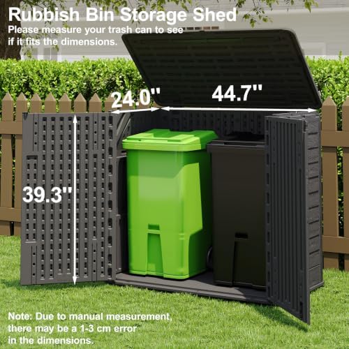 Outdoor Storage Cabinet Waterproof 31 Cu.Ft with Lockable Doors