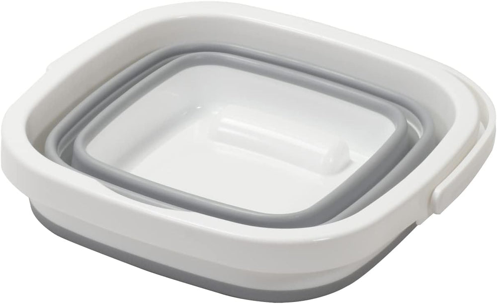 Pearl Metal HC-39 Folding Bucket Basket, Square, Width 10.4 x Depth 10.8 x He...