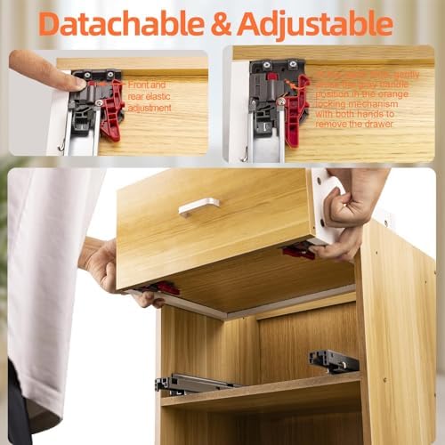 Undermount Drawer Slides HLC Undermount Soft Close Drawer Slides 9 inch 6 Pai...