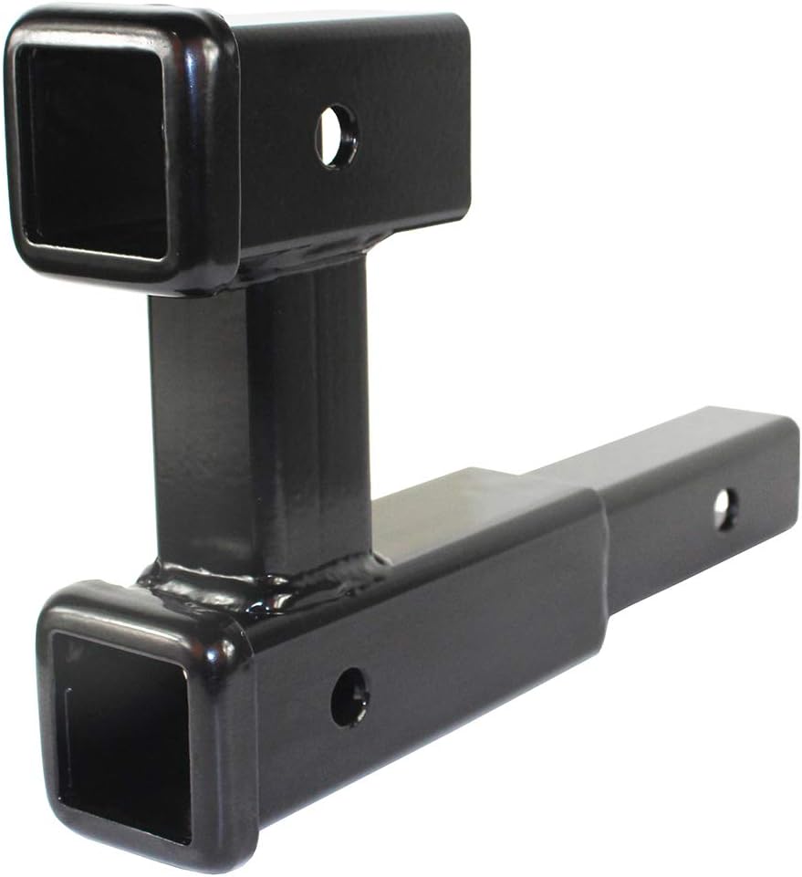 MAXXHAUL Dual Hitch Extension for 2 Inch Receiver, Tow Trailer and Carry Hitc...