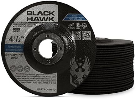 BHA 4-1/2 x .045 x 7/8 Cut Off Wheels for Metal, Depressed Center - 25 Pack