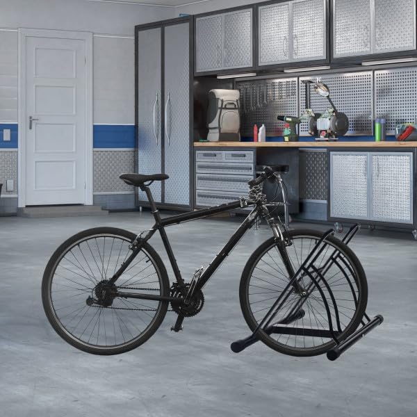 Bike Rack – Dual Bicycle Stand for 2 Mountain, Road, or Kid’s Bikes – Indoor ...