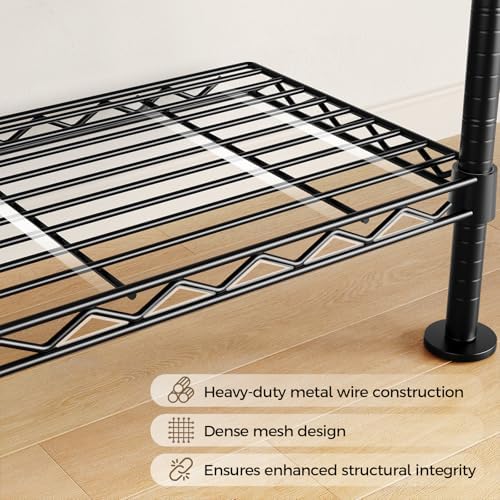 Closet Organizers and Storage, 5-Row Heavy Duty Clothes Rack for Hanging Clot...