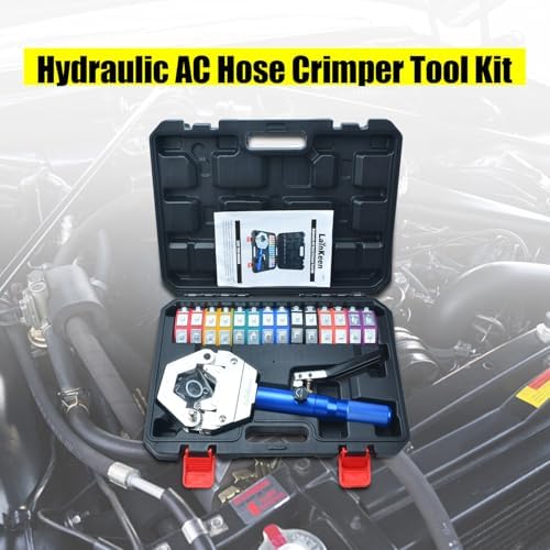 Hydraulic AC Hose Crimper Kit 71500 with Snap-On 7 Dies