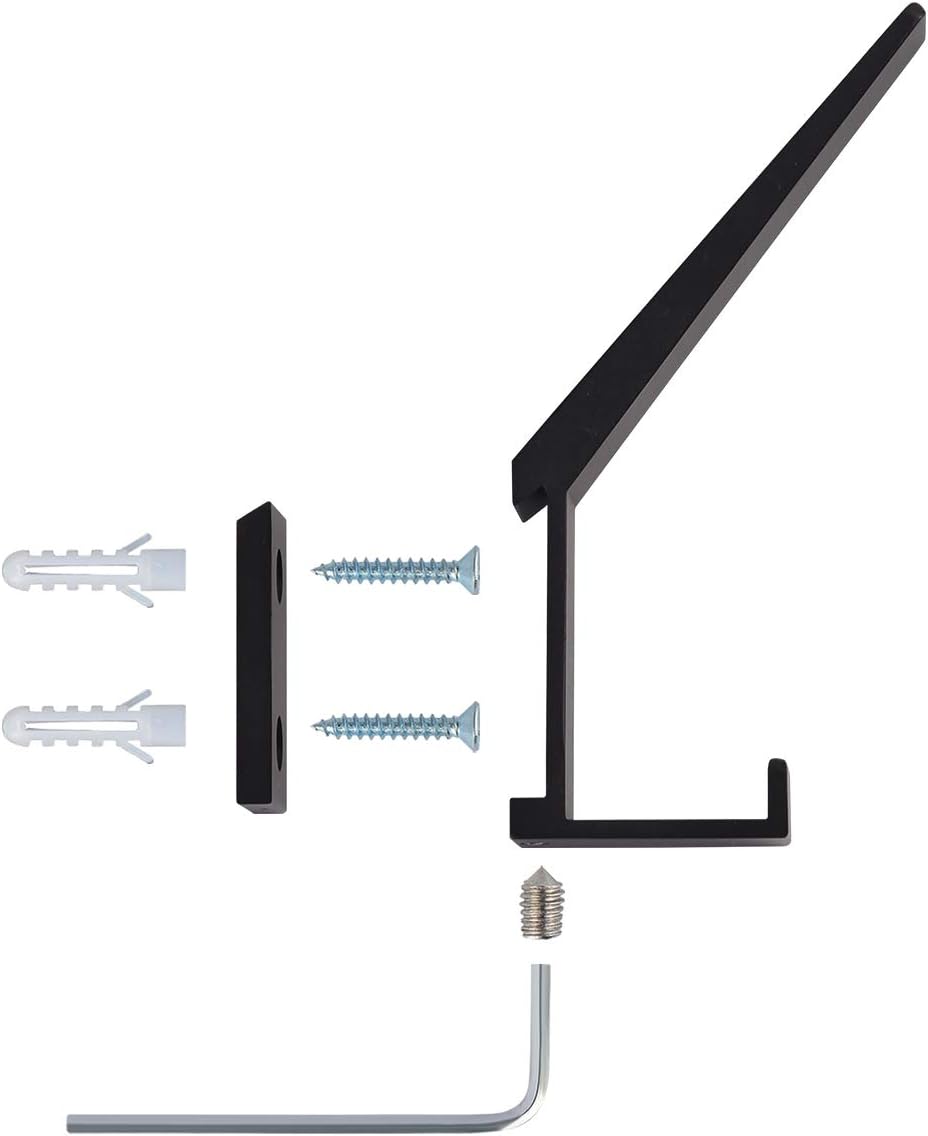 Coat Hooks Wall Mounted Towel Holder Heavy Duty Aluminum Double Robe Hanger f...
