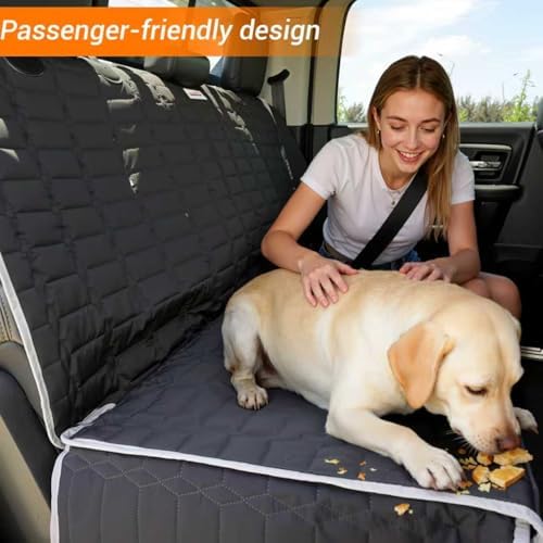 Reliadura Dog Car Seat Cover for Back Seat,Washable Bench Seat Cover for Truc...