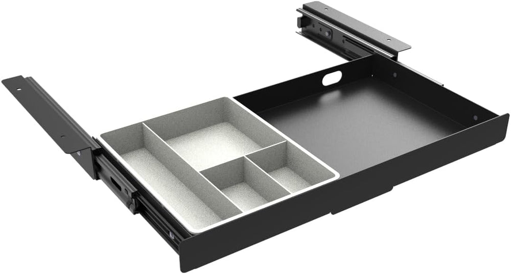 Under Desk Slide Out Pencil Drawer Storage Organizer 15" Wide