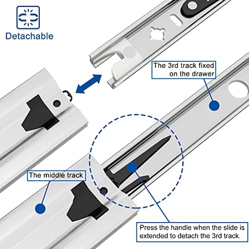 VADANIA #K53 36" Soft Close Heavy Duty Drawer Slides
