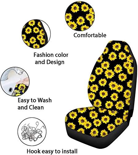 Jeiento Cute Cherry Print Car Seat Cover, Front Seat and Split Bench Cover, S...