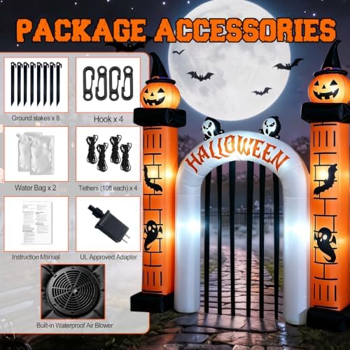 11FT Halloween Inflatable Archway Outdoor Decorations for Yard