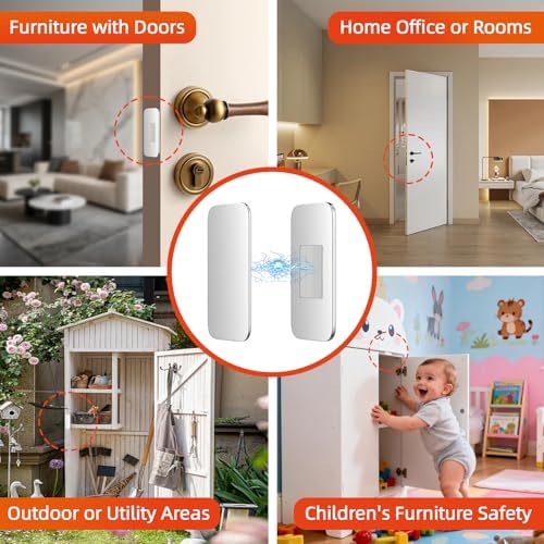 Jiayi No Drill Cabinet Door Magnets, 50 Pack Magnetic Drawer Closure with Ult...