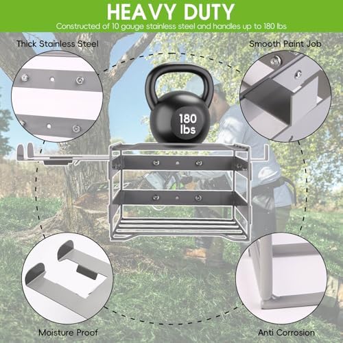 Power Tool Organizer Wall Mount - Heavy Duty Weed Eater Hanger for Garage Org...