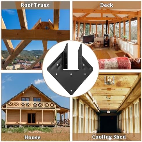 50 PCS Joist Hanger 2x6, 13-Gauge Heavy Duty Hurricane Ties-2.2mm Thickness
