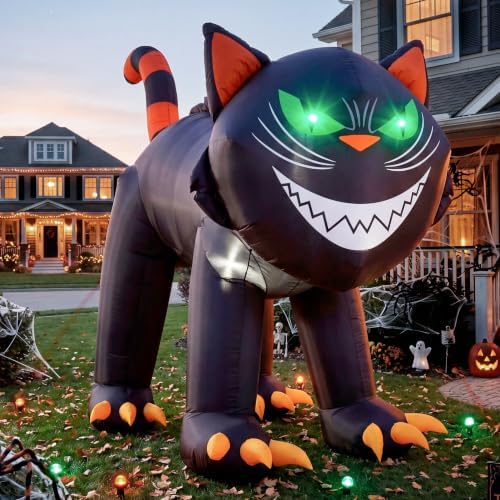 Joiedomi 7 ft Halloween Inflatables Outdoor Decoration, Blow Up Black Cat Inf...
