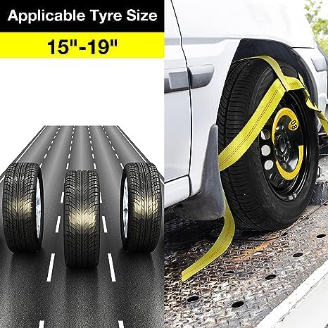 Tire Straps for A Car Trailer Tow Dolly Straps