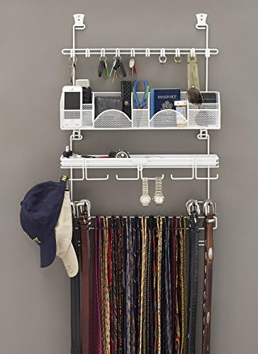 Men’s Over the Door/Wall Hanging Closet Tie and Belt Organizer Rack # 9300 in...