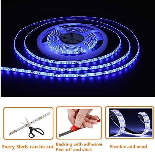 LED Boat Strip Lights, 32.8FT Blue Marine Pontoon Led Lights, Waterproof