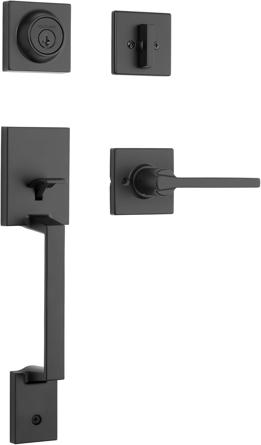 Kwikset Amador Front Door Lock Handle and Deadbolt Set, Entry Handleset Exter...