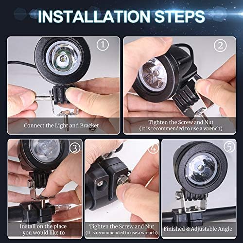 Ourbest motorcycle lights, 2inch Motorcycle Fog Lights Fork Tube led driving ...