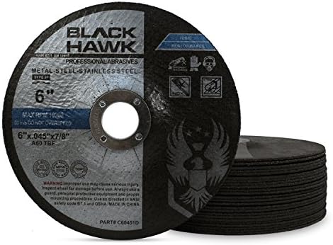 BHA Metal and Stainless Steel Depressed Center Cut Off Wheels for Angle Grind...